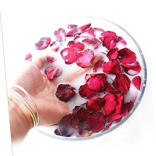 100g pétalos naturales de rosa roja secos para baño y decoración miniatura 5