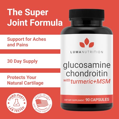Luma Nutrition JOINT Glucosamine Chondroitin Msm - Turmeric, Boswellia - Premium Supplement thumb #1