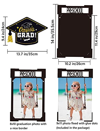 Image of 2026 Graduation Decorations 2027 K-12 Graduation Photo Banner for Class of 2026 Decorations Outlined Design Celebrate School Milestones Ideal for Graduation Parties K024