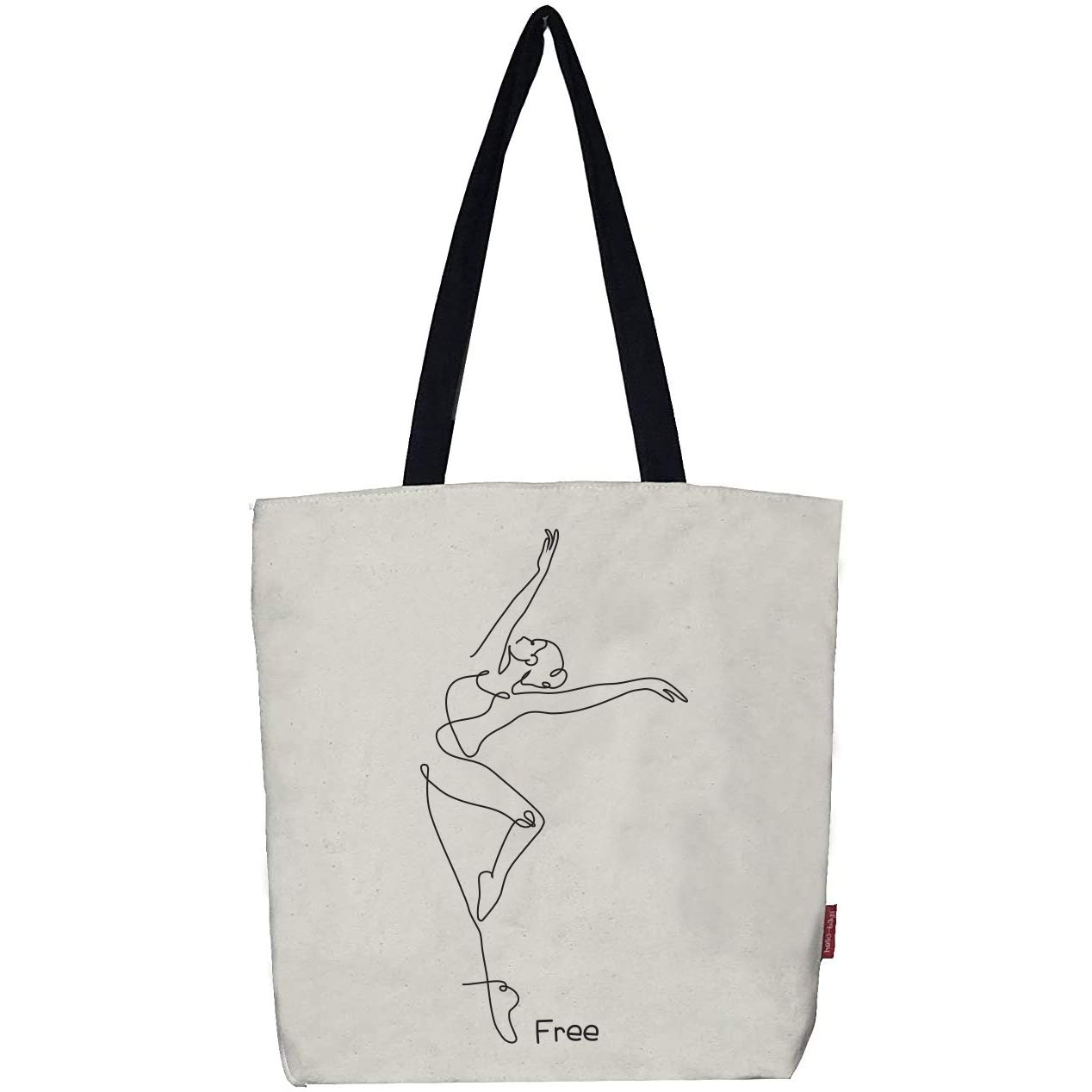 hello-bags Bn-003-it'sallabout, Bolso Tote Bag con Cremallera y Forro para Mujer, 37x38 cm