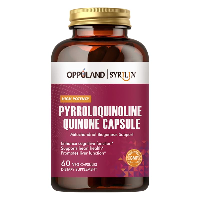 Pyrroloquinoline Quinone-PQQ Supplement 20 mg-Supports Heart Health*-Gluten-Free,Non-GMO,Vegetarian-60 Veg Capsules