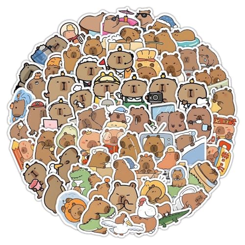 Calkkrer 120 Pièces Autocollants Enfants Ensemble avec Designs Capybara, Autocollants Vinyle Imperméables pour Ordinateur Portable, Bouteilles d'eau, Guitares Et Plus, en Tant Que Cadeau Et Calkkrer 120 Pièces Autocollants Enfants Ensemble avec Designs Capybara, Autocollants Vinyle Imperméables pour Ordinateur Portable, Bouteilles d'eau, Guitares Et Plus, en Tant Que Cadeau Et