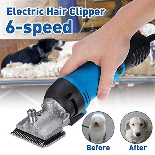 Professioneel Zwaar Uitgevoerd Paardenknipper, 690W Elektrisch Dierlijke Scheermachine met 6 Snelheid Aanpassing, Verzorgingsset voor Huisdieren Ideaal voor Paarden, Lama, Alpaca, Boerderij Vee - Afbeelding 4