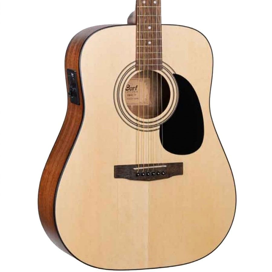 Image of Cort Semi-Acoustic Guitar, Spruce Top, Mahogany Back & Sides, Merbau Fingerboard, Onboard Electronics AD300E OP