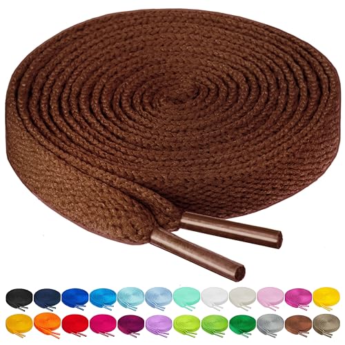 Image of Birch Shoelaces in 27 Colors Flat 5 /16 inch Shoe Laces in 4 Different Lengths