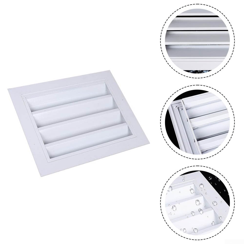 Rejilla de ventilación galvanizada de hierro y aluminio para diversos entornos (300 x 300 mm)