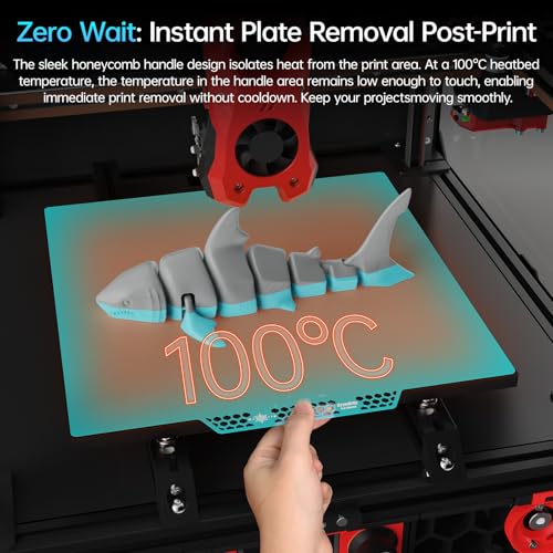 Image of BIQU CryoGrip Pro Glacier 356x356mm Panda Build Plate for Voron 350 3D Printer Double Sided Upgrade Build Plate Removable Surface Platform