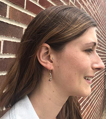 Chan Luu Taupe Freshwater Pearl Drop Earrings In Gold Vermeil #TOP5