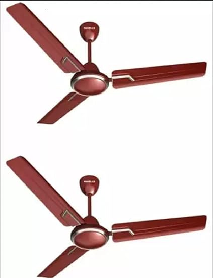 Havells Andria 1200 mm 3 Blade Ceiling Fan (Maroon, Pack of 2)