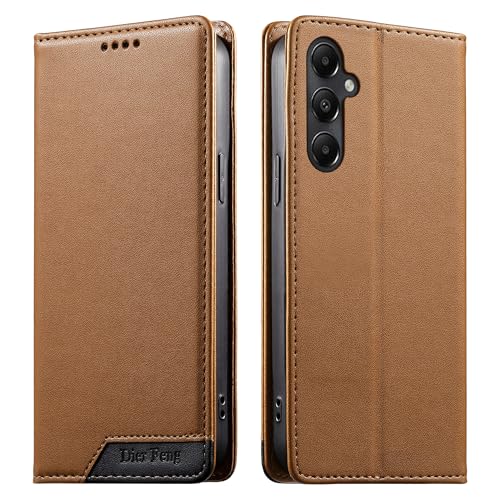 �Ή��@�� for Samsung Galaxy A15 �t���b�v�X�^���h ���Ύ� �J�� �X���b�g ���z �ی�P�[�X Brown