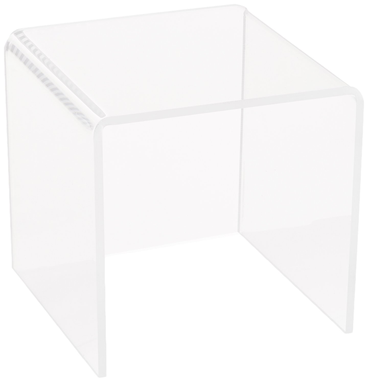 Azar Displays 515322 5.5" Acrylic Square Riser (4 Pack)