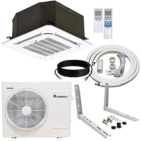Klimaire 12,000 Btu 21.5 SEER Light Commercial Ceiling Cassette - Inverter Heat Pump System - 208-230V Cover