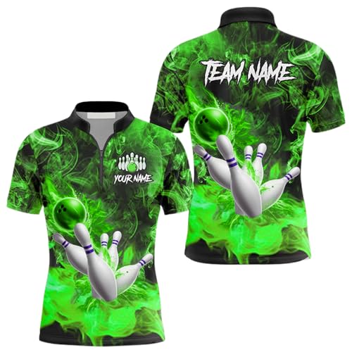 IZI POD Custom 3D Bowling Polo Shirts for Men, Personalized Men Bowling Jersey, Team Shirt, Bowling Shirts for Lovers Players3