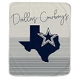 Pegasus Sports NFL Ultra Fleece State Stripe Blanket- Dallas Cowboys Team Color 60x70
