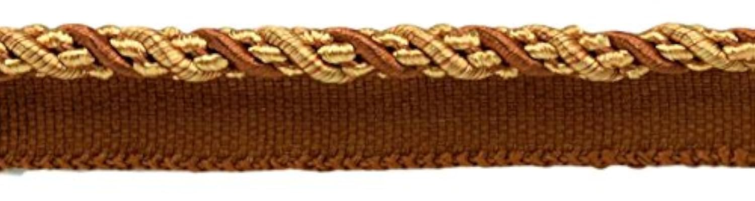 Cordon Noblesse 6mm or bronze pour sublimer vos finitions de rideaux et coussins haut de gamme