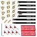 28Pcs Metal Lathe Cutting Tools, 8mm Shank Wood Turning Accessories, with 7 Boring Bars, 14 Carbide Inserts, for External Turning, Grooving, Threading, and Internal Boring on Mini Lathe Machine