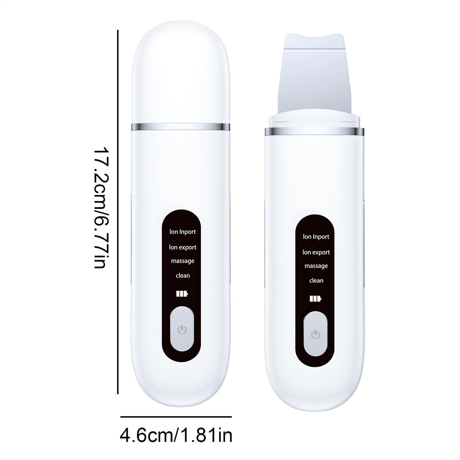 Épurateur de peau ultrasonique, épurateur pores - Spatule de peau ultrasonique portable | de pores faciaux, instrument de beauté, dissolvant de point noir, outil de nettoyant de pores pour re