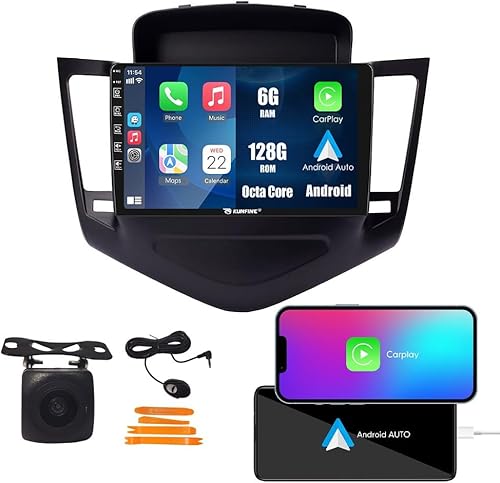 Miniatura 56 de Coche Android Navegación Estéreo GPS Radio Reverse Cámara Pantalla 9 "IPS Pantalla Táctil Headunit Tablet Pad Media Player para Chevrolet Cruze