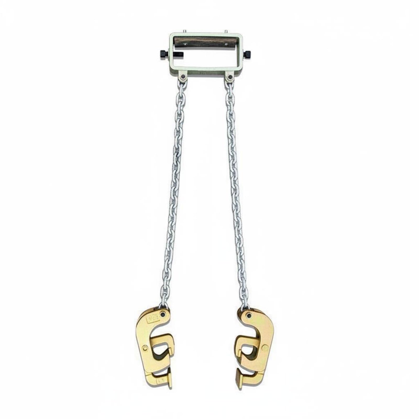 Abrazadera para Tambor de Aceite con Pinza Universal Ajustable Cadena de Acero Reforzada y Soporte para Múltiples Contenedores Destinada a Uso, Horquilla 2-Garras Mejorada