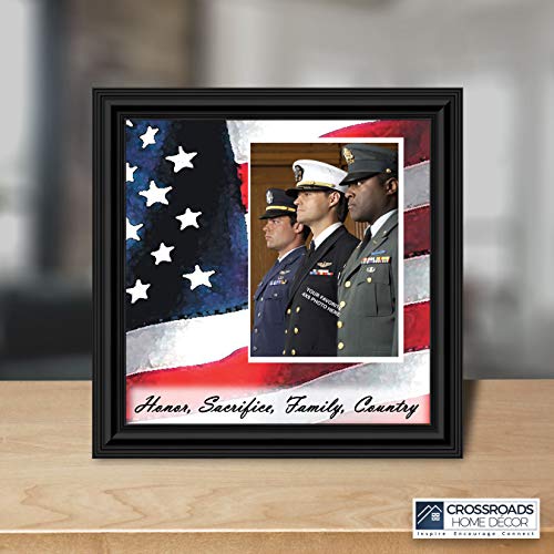 Crossroads Home Décor A Soldiers Honor Picture Frame, Military Artwork For Walls, Army Soldier Art Work, Patriotic Wall Decor, 6598B #TOP3