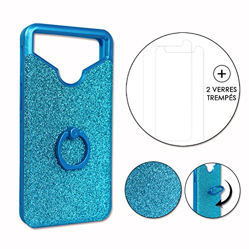 PH26 Echo Studio – Carcasa Trasera de Silicona con diseño de Diamantes, antigolpes, con Anillo para Selfies, Fotos y Soporte de vídeo