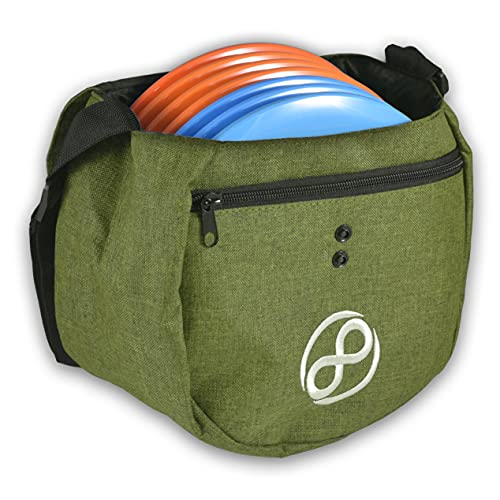 Infinite Discs Easy Bag - Disc Golf Starter Bag, Storage for 10 Discs (Green)