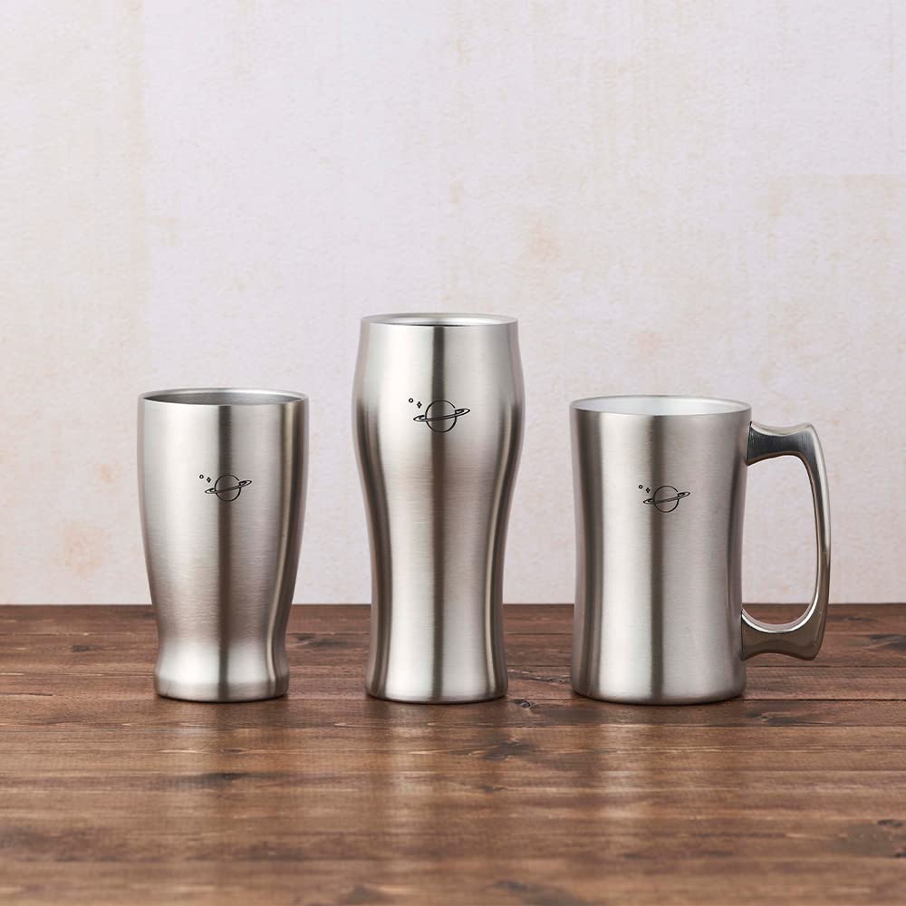 Amazon.co.jp: ドウシシャ ジョッキ 飲みごろ 真空断熱 420ml