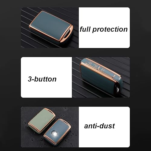 Miniatura 5 de ontto Cubierta brillante de la llave del coche de TPU compatible con Mazda 3 2019 2021, Beige