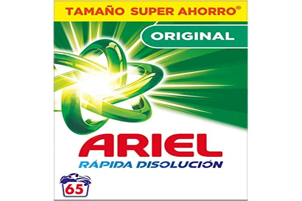 Ariel Oryginalny detergent do prania w proszku 4225 kg 65 myje, z technologią zapobiegającą odpadom, która pozostawia białe i błyszczące ubrania