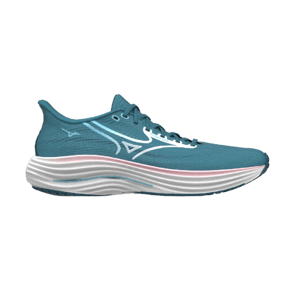 Mizuno Wave Rider 29 - Scarpe da corsa da donna, colore bianco/rosa