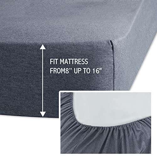 Ramesses Sheets For Queen Size Bed, Lightweight And Wrinkle-Free Sheet Set For All Season, Cationic Dyed Brushed Polyester Sheets (Navy, Queen) #TOP5