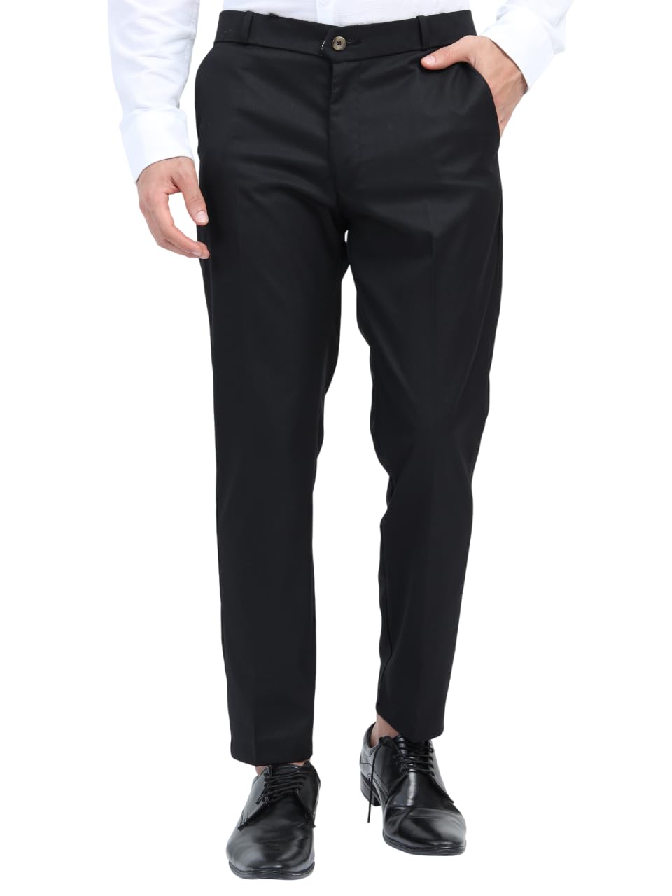 U.S. Pitchers Mens Penta Lycra Ankle Fit Formal Trousers I Stretchable Slim Fit Office Pants I Smart Tailored Look I Sizes 30 to 38-image-34