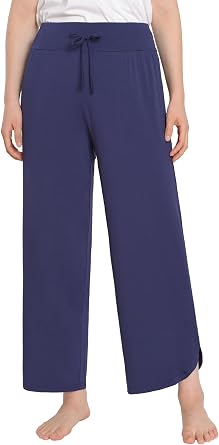 Latuza Womens Petite Length Lounge Pants Comfy Casual Pants Loose Fit