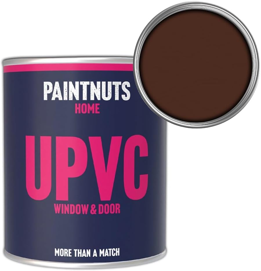 PaintNuts Brown uPVC Window & Door Paint 250ml Tin Satin Finish