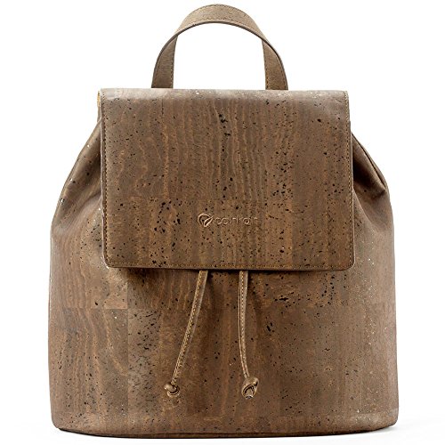Corkor CK253C - Bolso mochila de piel para mujer Marrón marrón M