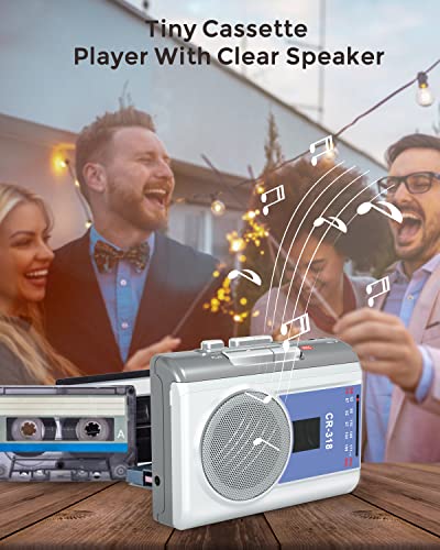 image for Gracioso Protable Cassette Recorder Player: AM FM Compact Cassette Tap
