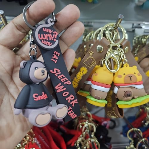 Image of OTTAVO Cute Cartoon 3D Silicone High -Quality PVC Material Keychain, Suitable for Boys and Girls - Pack of 1.