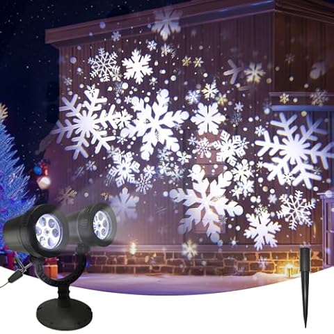 NEWKAZ Christmas Snowflake Projector Light Cover