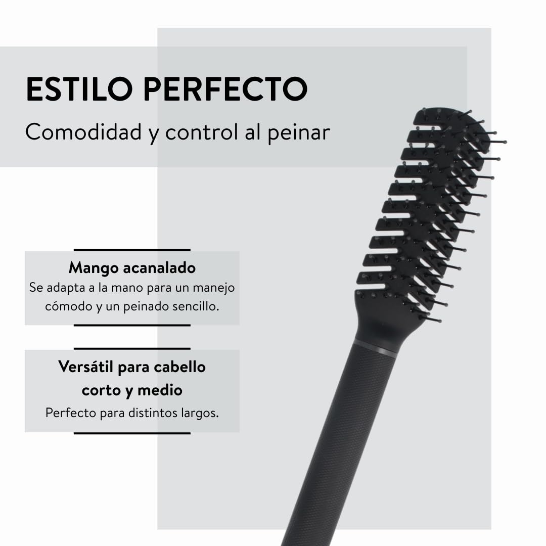 PARSA Men Cepillo Secador para Estilizado Máximo con Pins Antiestáticos, Ideal para Todos los Tipos de Cabello y Longitudes, Cepillo para Hombre