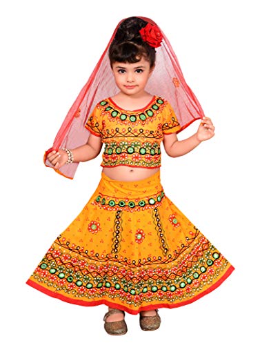 Buy Ahhaaaa Girls Cotton Costume Radha 