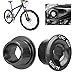 Chiwe Bike Crank Arm Bolts, 2pcs Bike Crankset Screw Cap 20mm Aluminum Alloy High Hardness Professional for Road Bike for Mountain Bike(M20 Black)