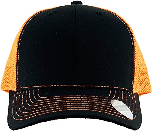 Image of Classic 6 Panel Cotton Twill Mesh Trucker Cap Hat Adjustable Snapback Hat