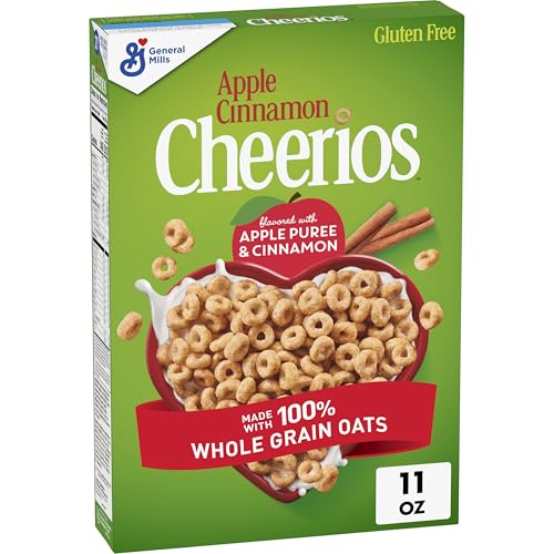 Image of Apple Cinnamon Cheerios, Heart Healthy Gluten Free Cereal, Made with Whole Grain Oats, 11 oz