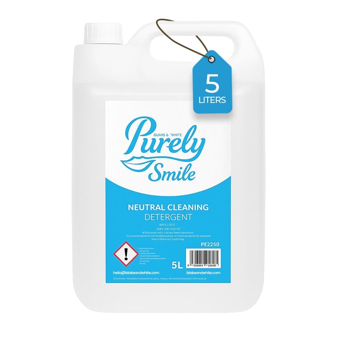 Blake & White Neutral Cleaning Detergent 5L – Purely Smile Multi Purpose Cleaner for All Washable & Hard Surfaces - Eco Friendly Oven Cleaner for Oil, Dirt, Grease & Stubborn Food