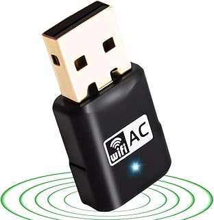 USB WiFi Adapter Mini AC 600Mbps Dual Band(2.41G/150Mbps+5.8G/433Mbps) Wireless USB Network Adapter WiFi Dongle for Desktop Laptop PC Windows 7/8/8.1/10/XP/Vista,Lunix,Vista (AC600M-Mini)