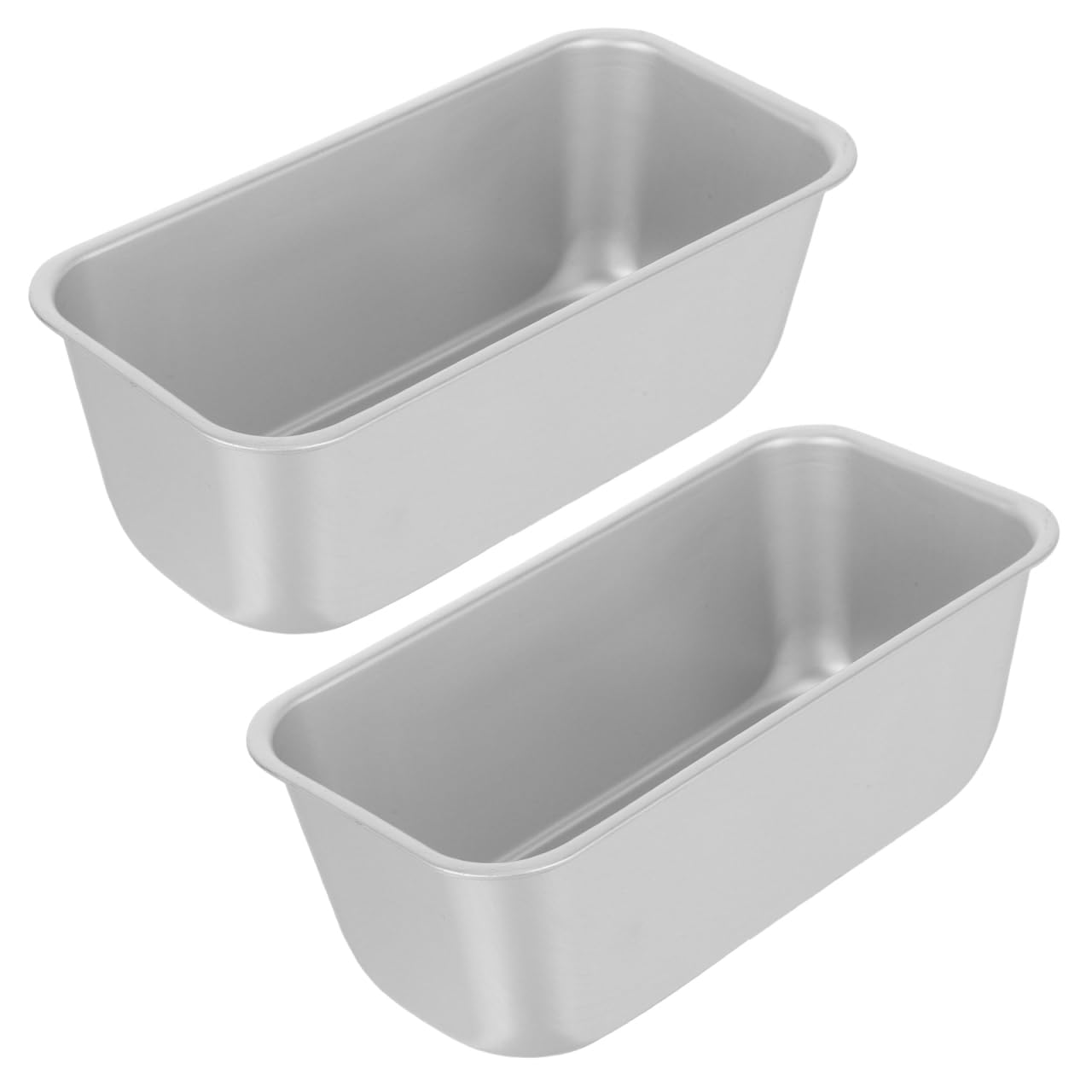 Ipetboom 2Pcs Rectangular Loaf Pans for Baking Bread Cake Toast Sandwich Cheesecake Meatloaf, Nonstick Aluminum Alloy Toast Mold for Kitchen Restaurant Supplies, 7.9x3.9x2.8in/20x10x7cm