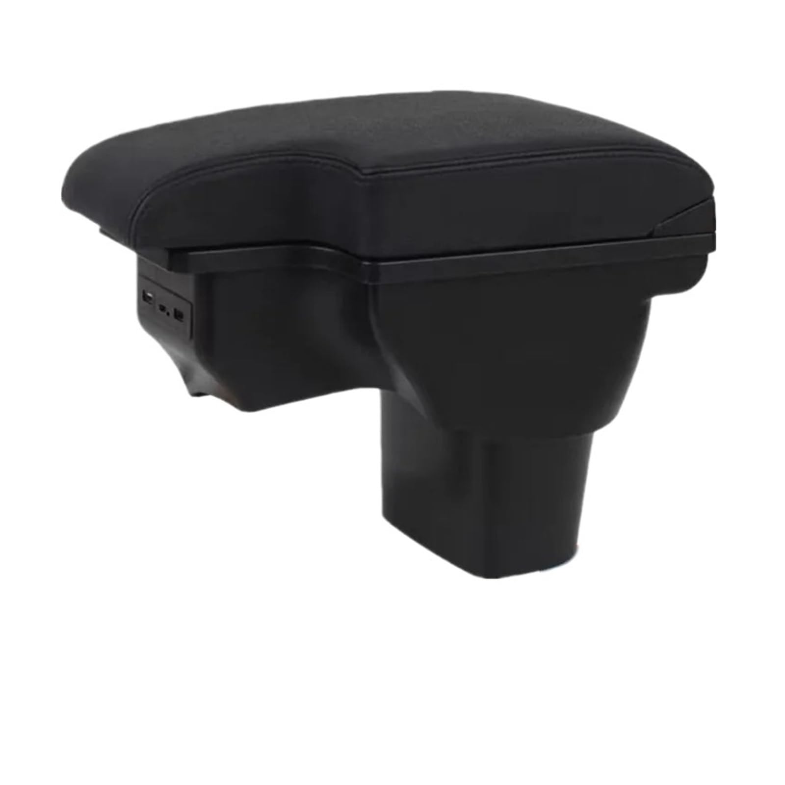 Umdjju A Leather Black Line For Infiniti For Esq 2010-2019 Car Armrest Storage Box Usb Interior Dedicated Retrofit Accessories Car Centre Console Armrest Box(A Leather Black Line)