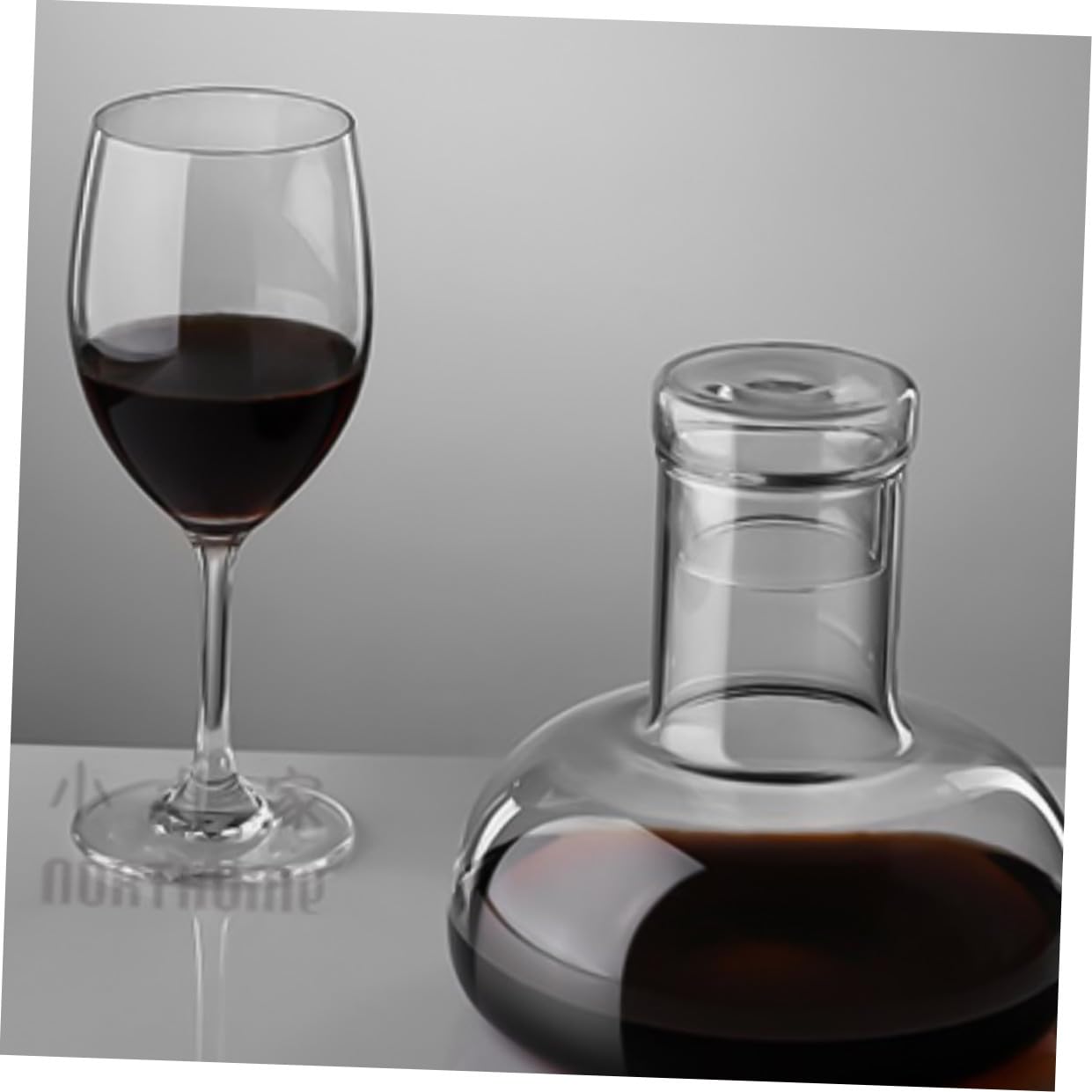 Caraffa Vino in Vetro senza Piombo 1500ml Resistente | Casa e Ufficio, Uso Acqua Fredda, Design da Tavola, Finitura Trasparente