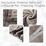 Travel Blanket Pillow, Premium 2 in 1 Flannel Airplane Blanket Compact for Travel,Office, Home,Travel Essentials Accessories for Plane and Car,Compact Office Blanket (Gray) - Image 3