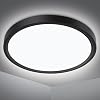 Bathroom Ceiling Light Ø22CM 18W 1500LM,100W Equivalent,5000K Daylight White,Waterproof IP54,Dome,Modern, Flush Ceiling Light for Kitchen,Bulkhead,Toilet,Porch,Bedroom,Utility RoomBlack [Energy Class F]